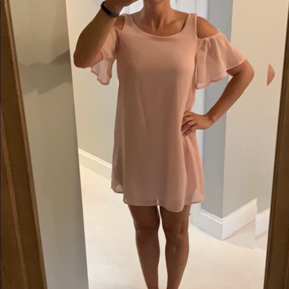 Cold shoulder dress